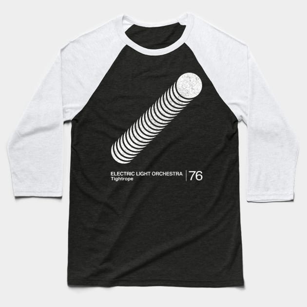 Tightrope / Minimalist Graphic Artwork Design Baseball T-Shirt by saudade